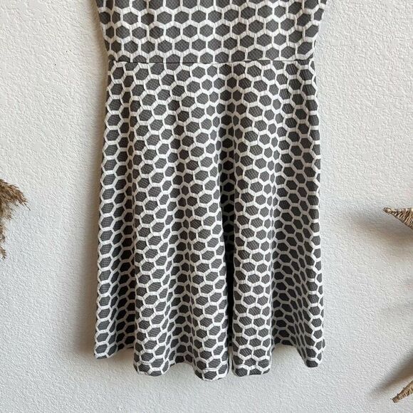 Nwt Stitch Fix Pixley Womens Millie Textured Knit Circle Print Fit Flare Dress S - Picture 6 of 10